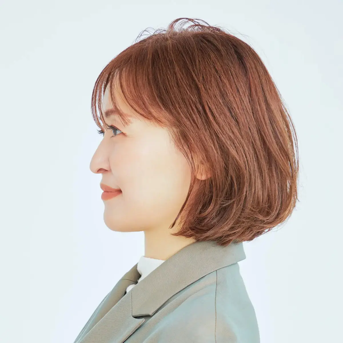 透け前髪で髪悩みを解消！小顔見えも叶う今どきボブ