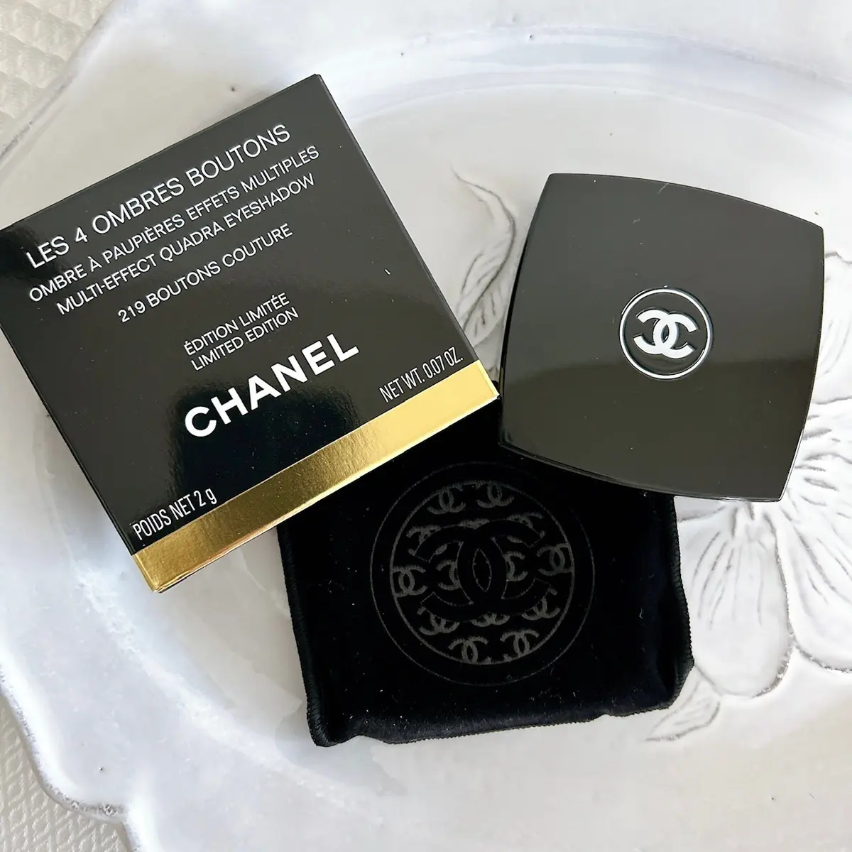2026年秋新色アイパレット シャネル　レ キャトル オンブル ブトン 219 ケース