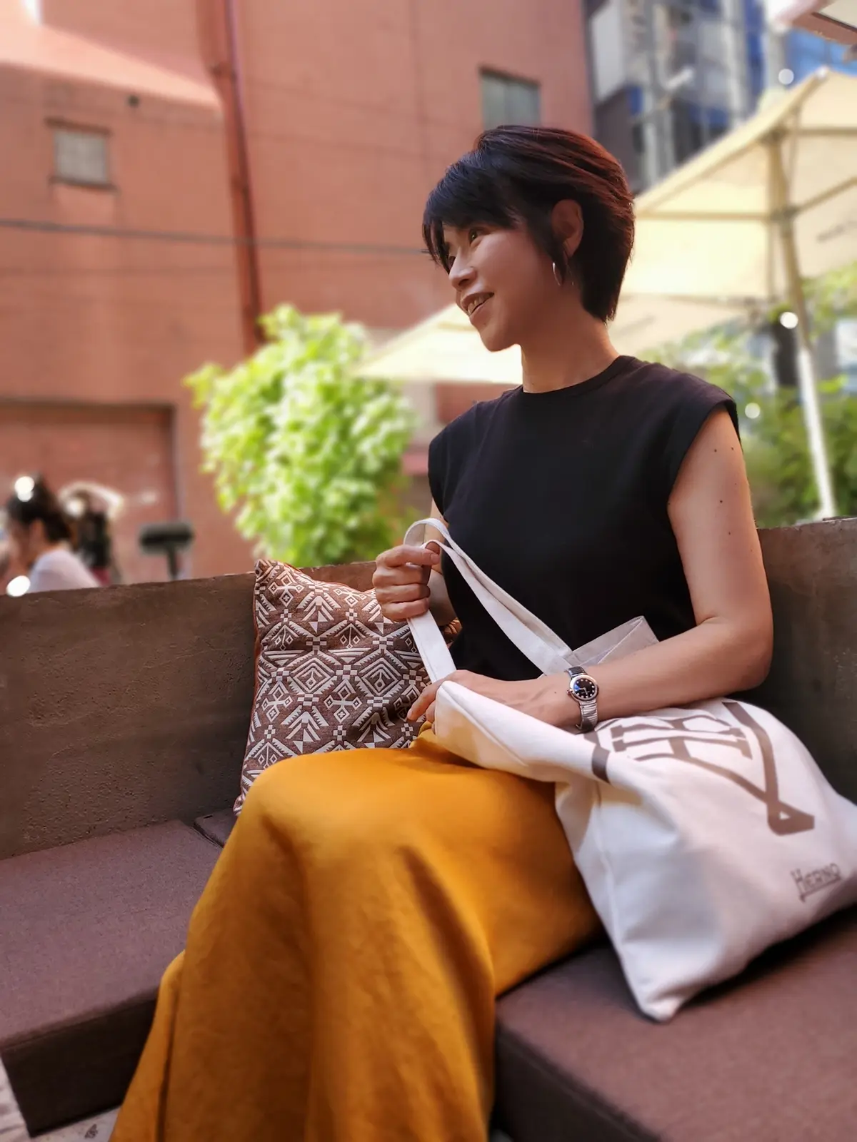 トップスニット UNITED ARROWS / スカート LOUNIE