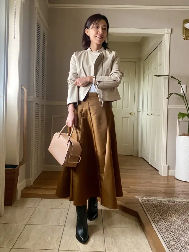 レザージャケットコーデの画像_2