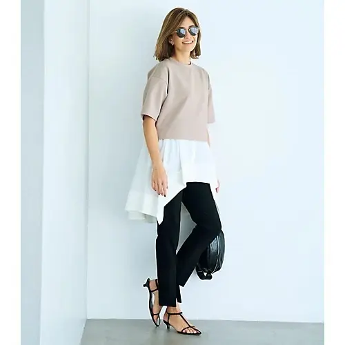 LE PHIL×eclat ジャージーコンビカットソー ￥28,600