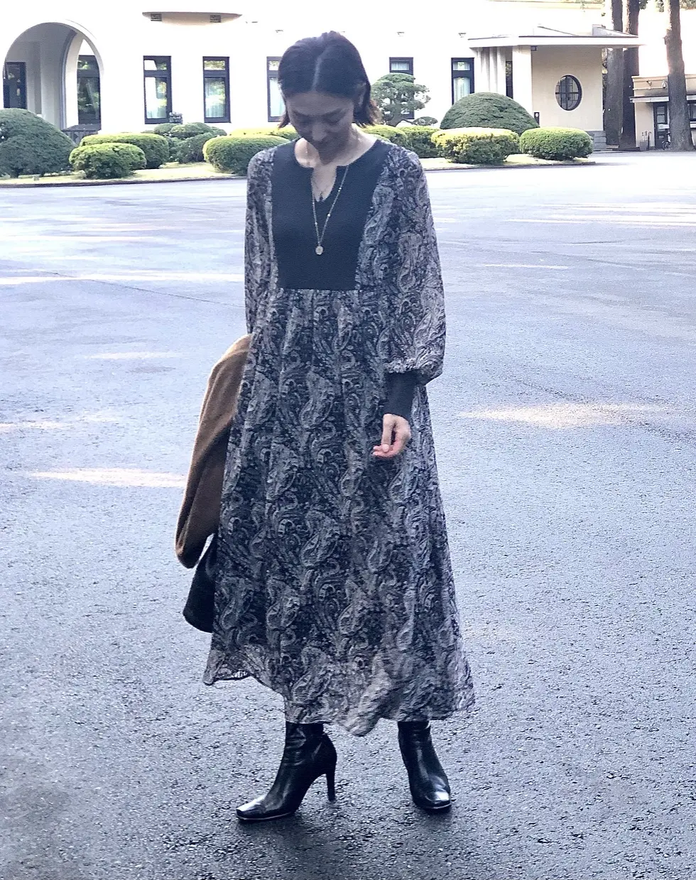 ペイズリーワンピで庭園美術館へ❤︎の画像_8