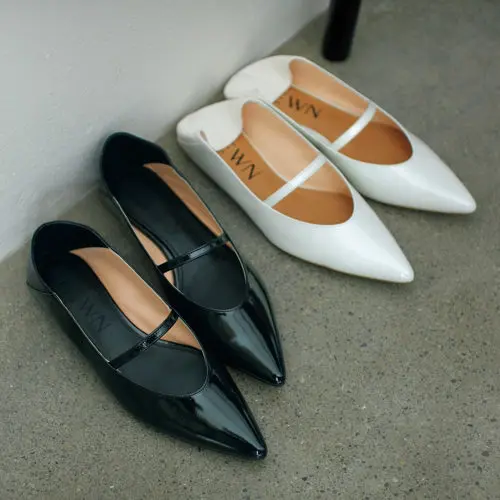 HEWN ポインテッドメリージェーンフラット