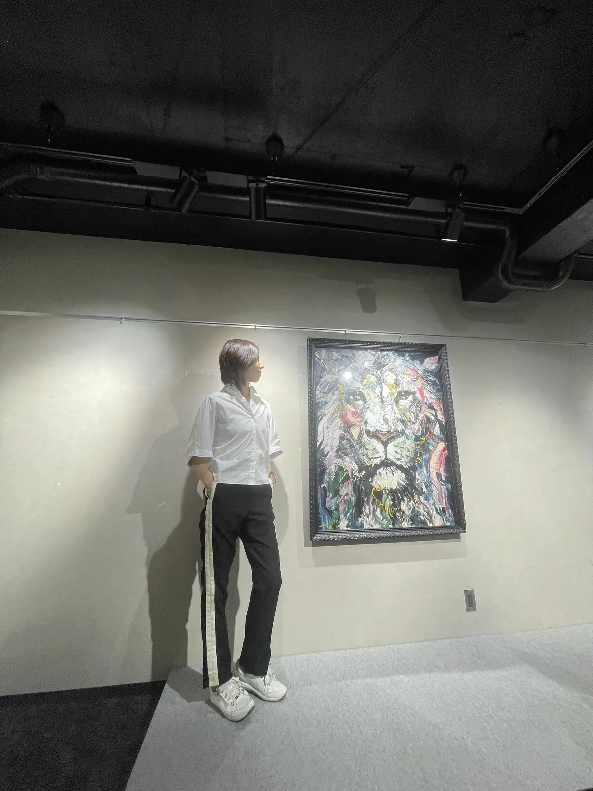 サイドラインパンツで表参道穴場カフェへの画像_2