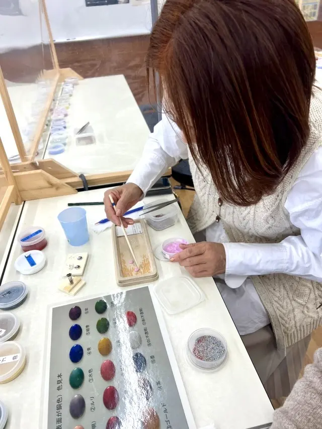 七宝焼のアクセ作りの画像_5