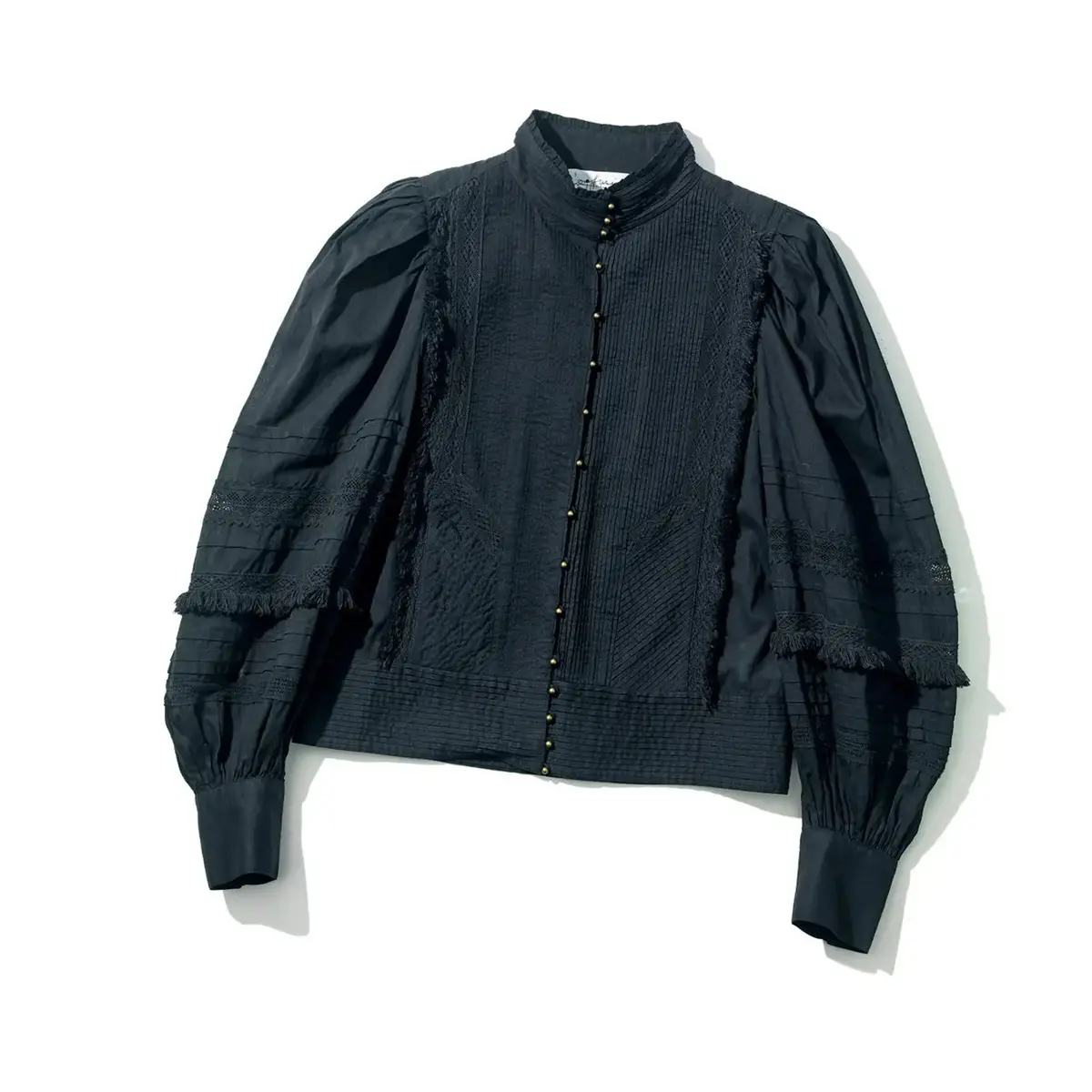 カオスのピンタックレースブラウス