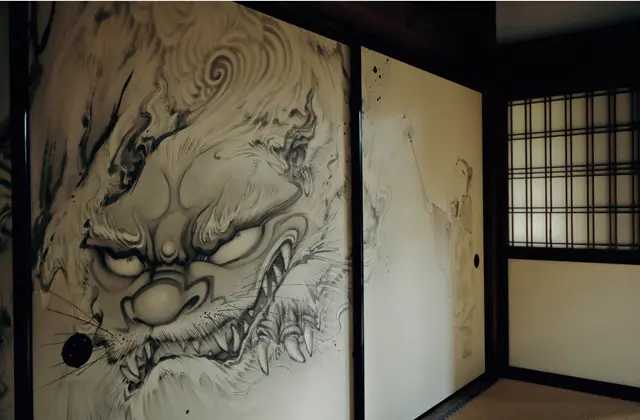 2月に特別公開されていた「方丈襖絵32面」。