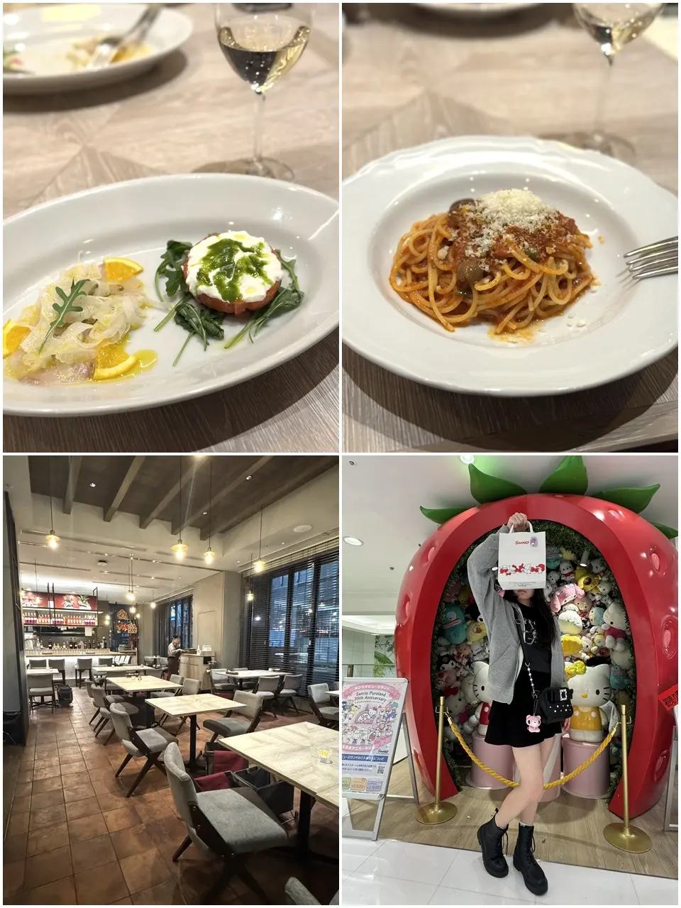 銀座ディナー＆サンリオショップ