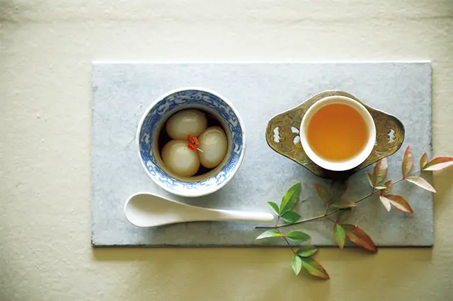 コースでは2種類の甘味が供される