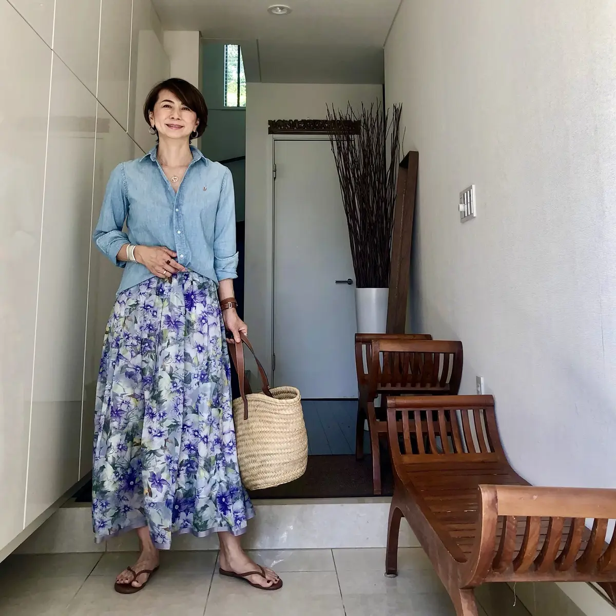 ひらりん花柄スカートの画像_2