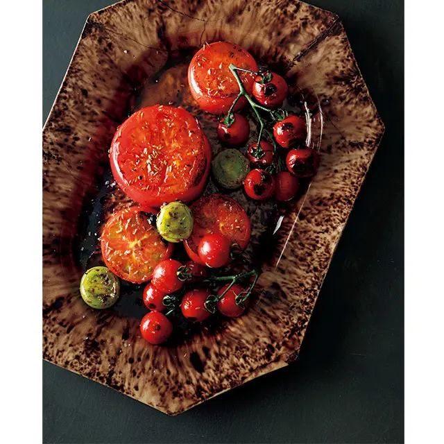 焼きトマトのクミン、 ライムマリネ