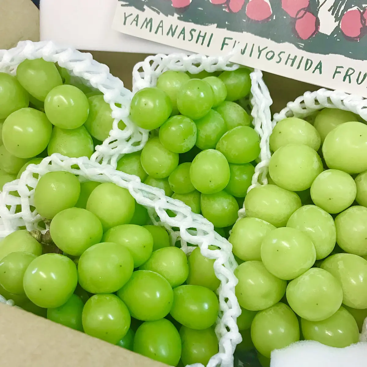 箱いっぱいのシャインマスカット