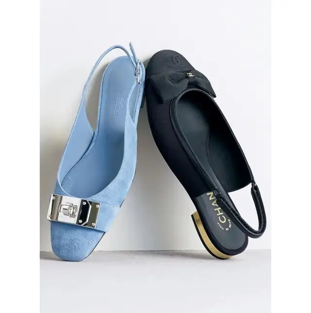 この春注目！バックスリングのパンプス　シャネル　エルメス