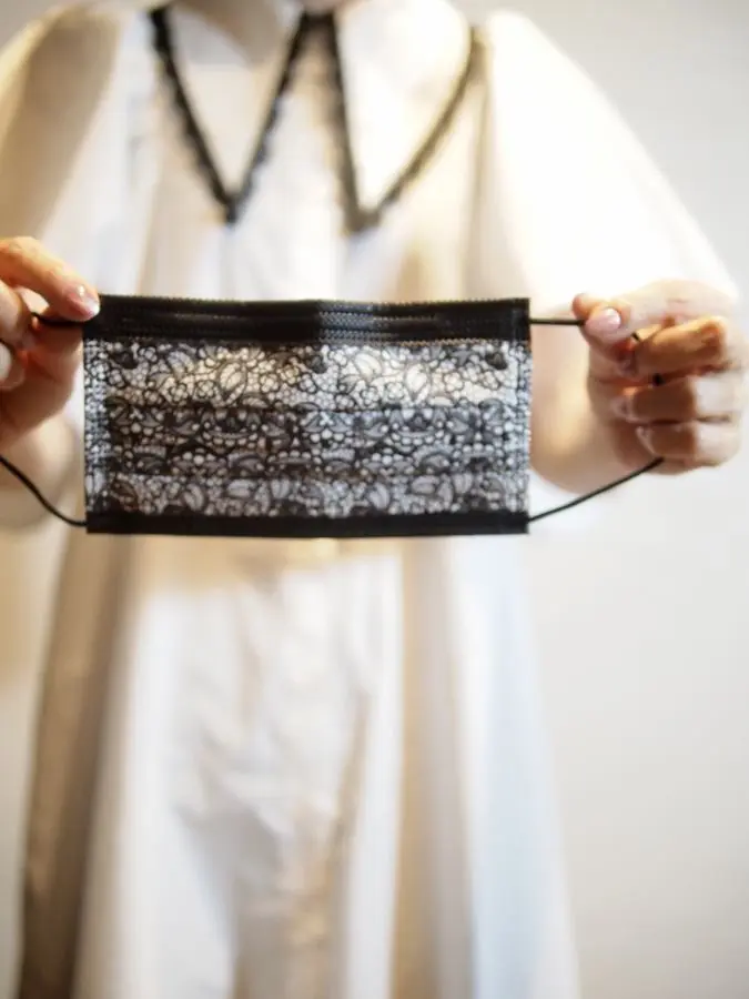 JIUJIU　サージカルマスク　台湾ブランド　不織布マスク　レースマスク