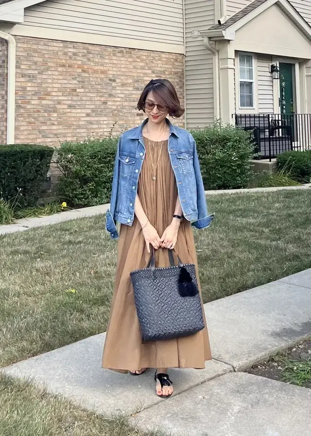 華組ワンピースコーデ