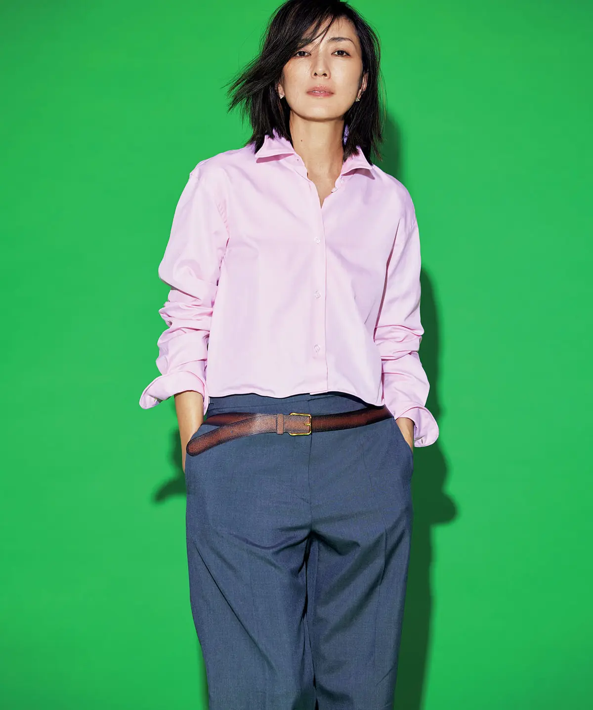 袖、襟、すそが形状記憶できる 上質オックスフォードシャツ