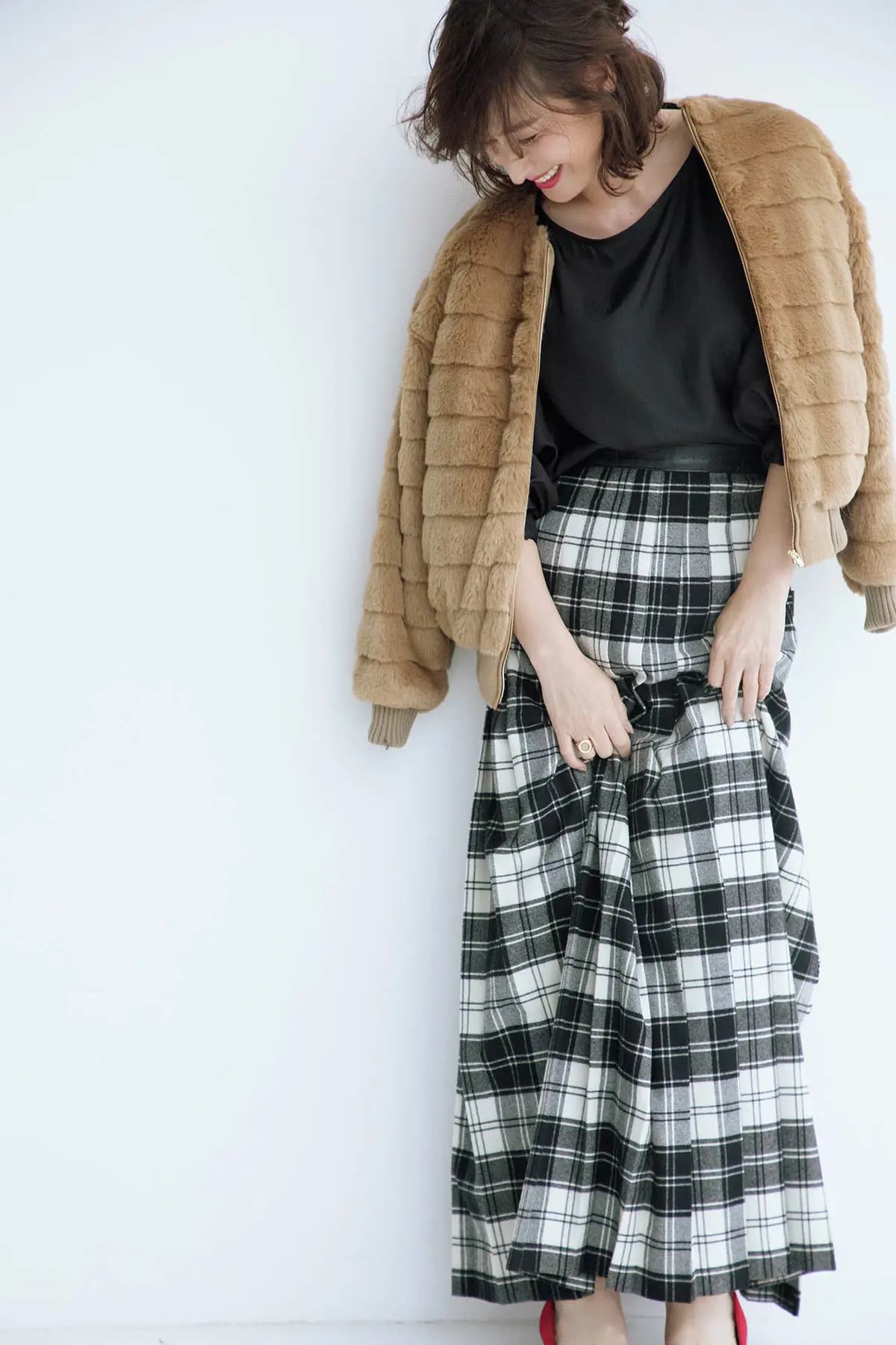 亜希　50代エコファーブルゾン