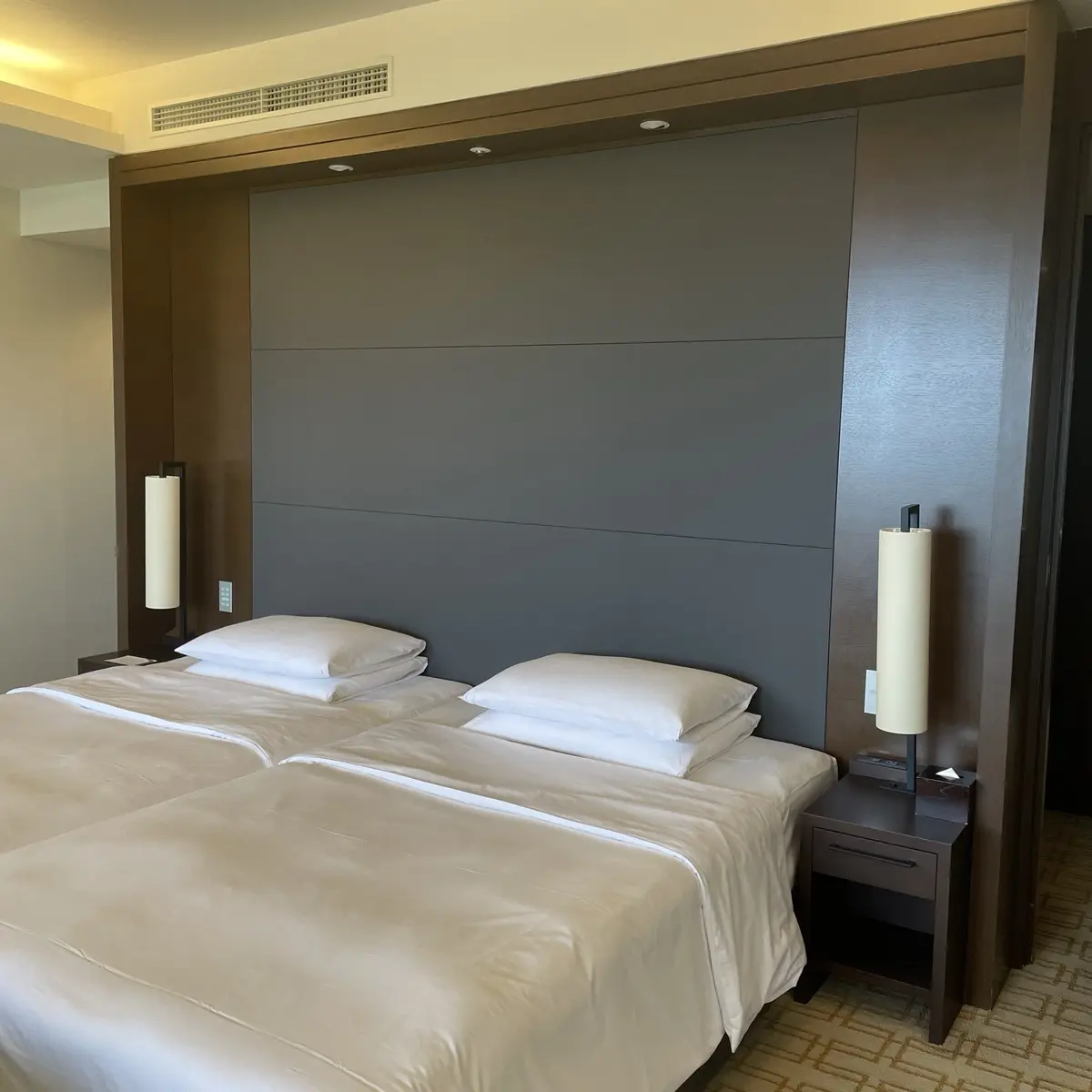 ハイアット リージェンシー 箱根 ゲストルームツインのベッド