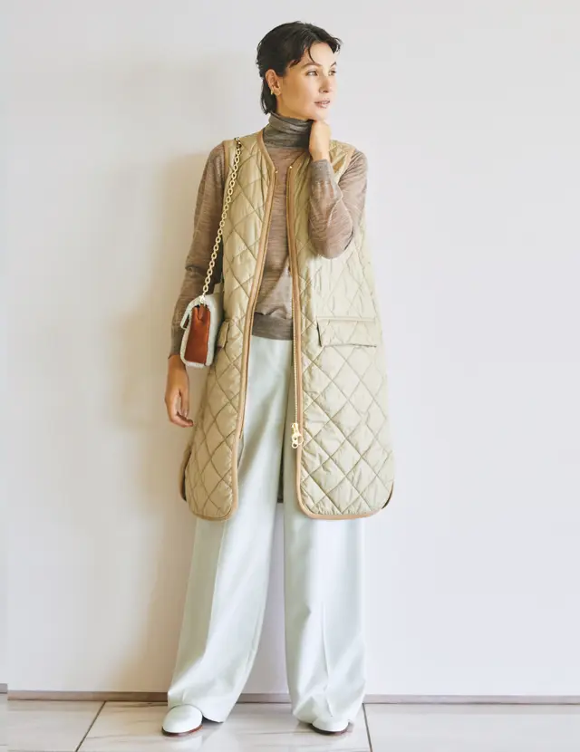 素材のバリエーションが豊富なジレ