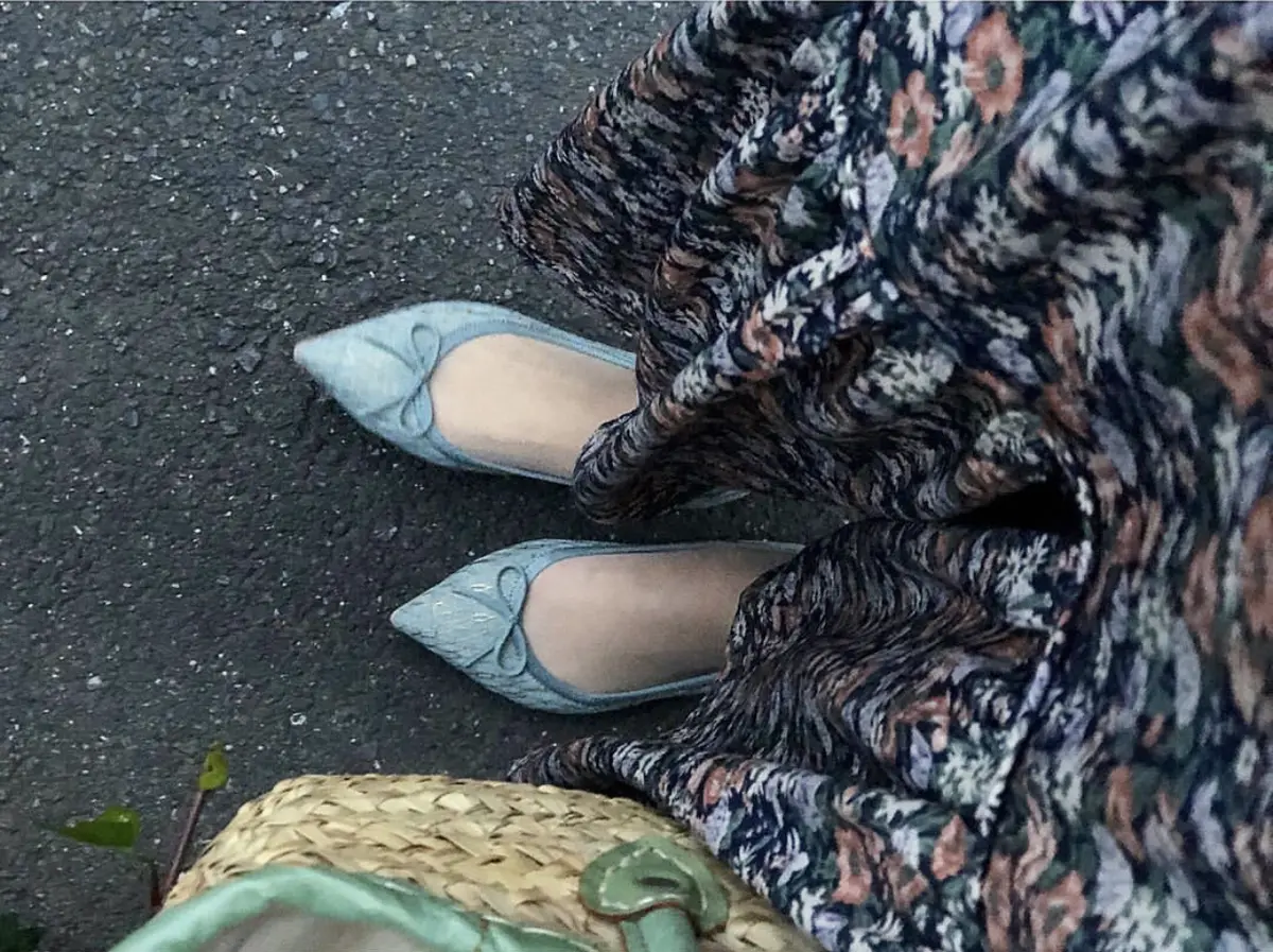 ゆらり花柄スカート❤︎着回し５パターンの画像_4