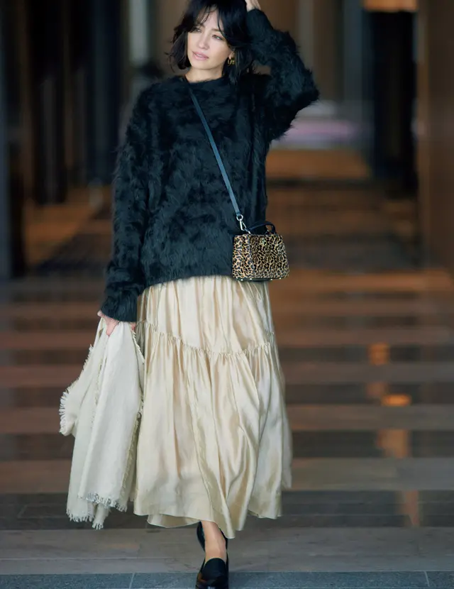 ブラミンクのシルクスカートのRINA