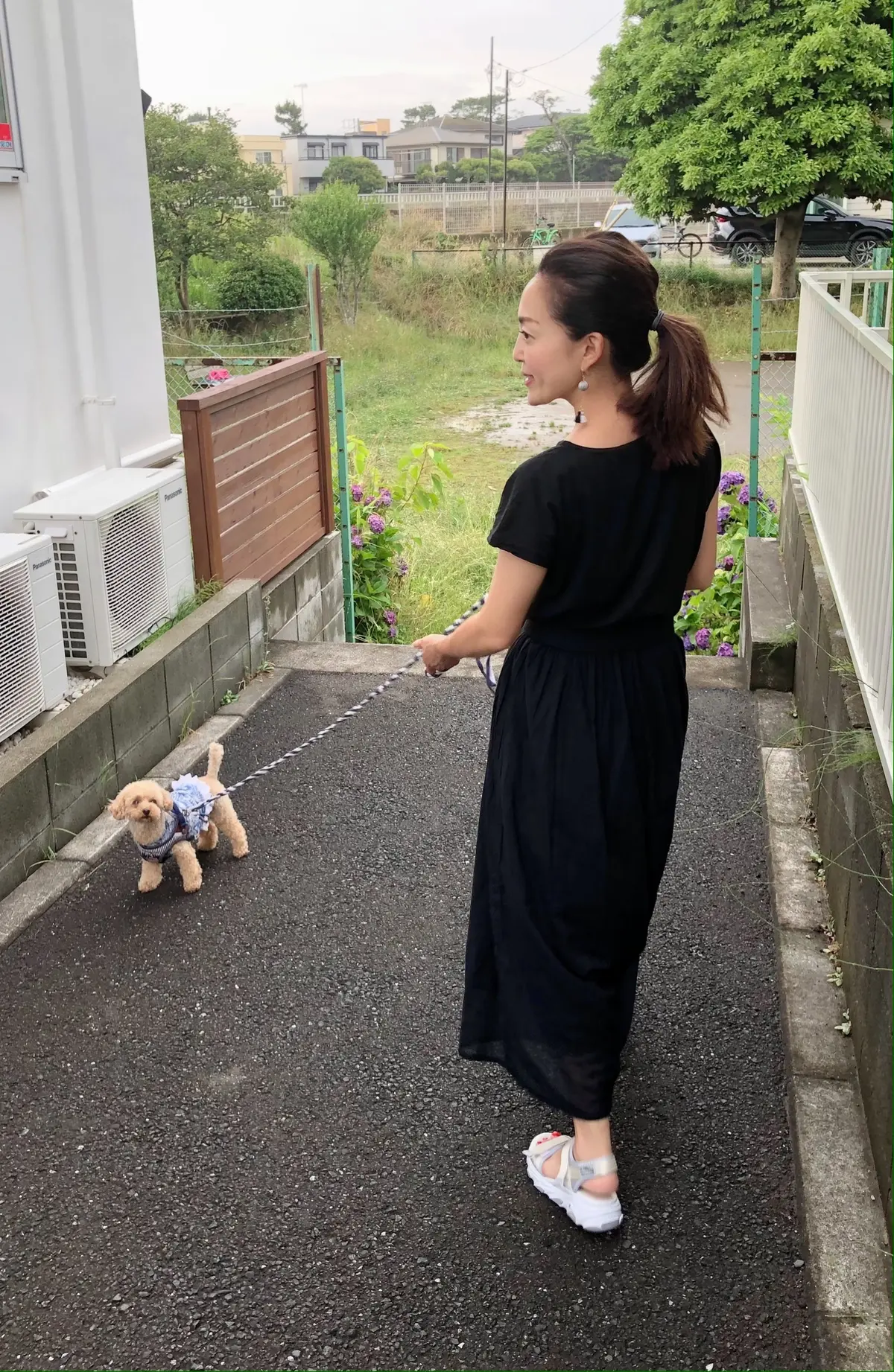 ゆるワンピで雨上がりのお散歩♪の画像_1