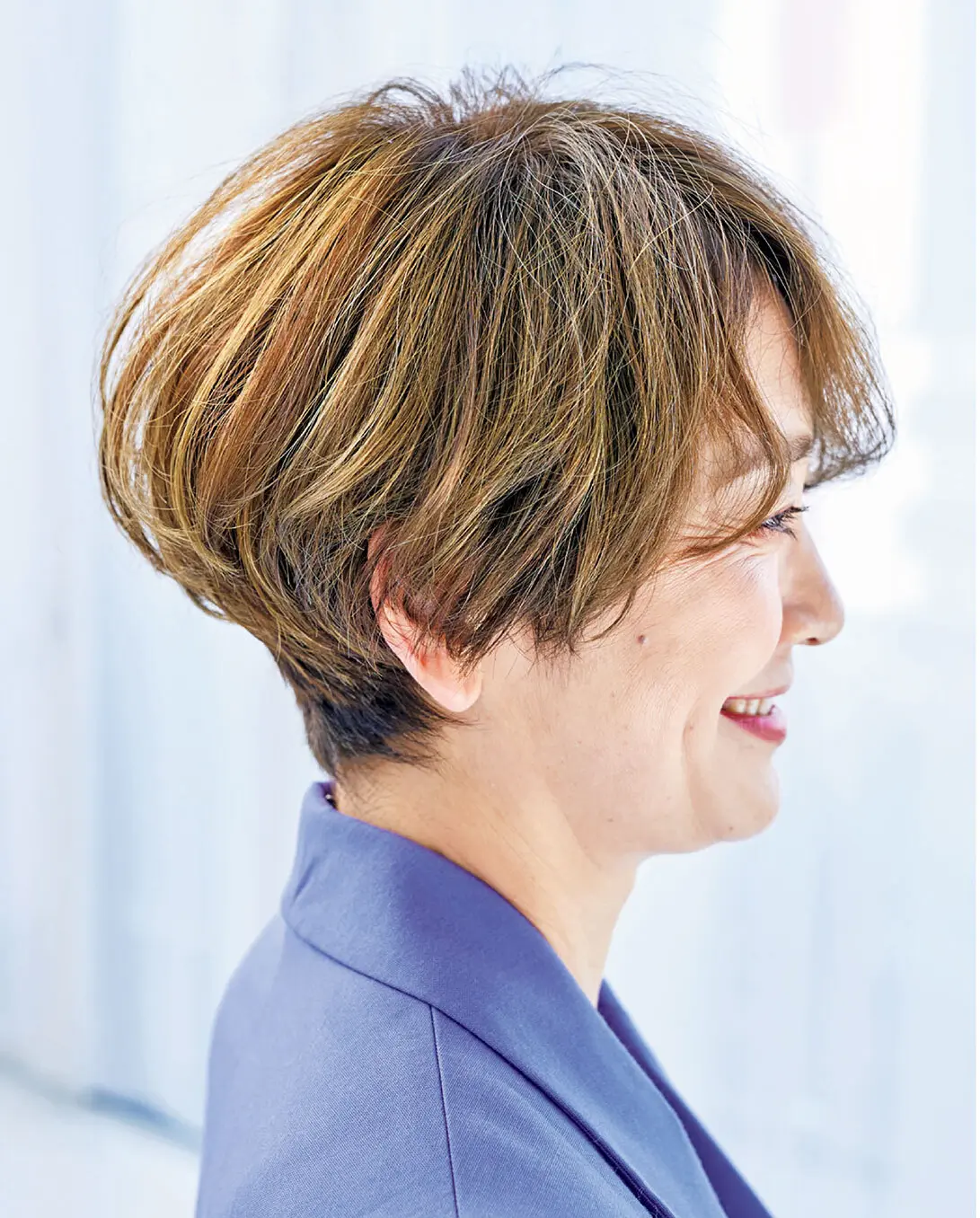 OurAge×Webエクラ  横から見たショートヘア　ヘアスタイル　40代50代