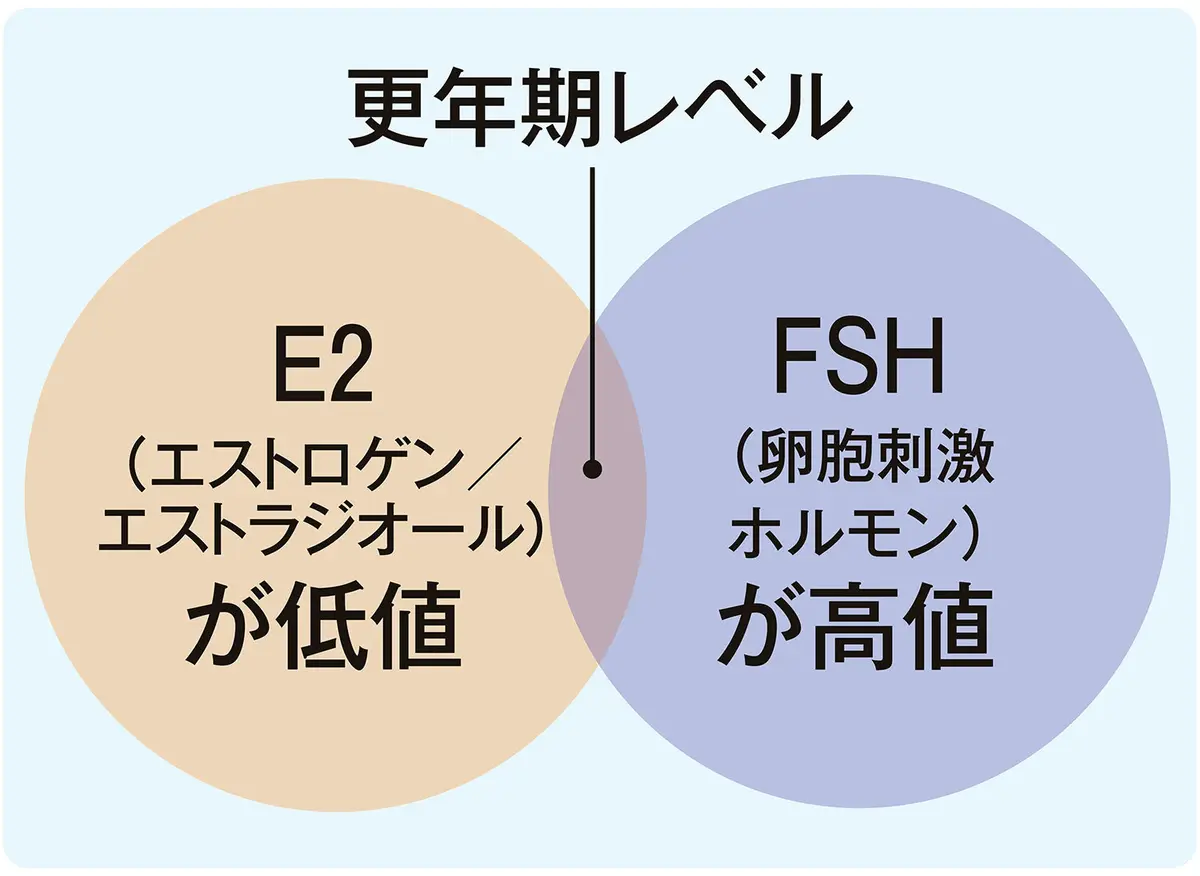 OurAge×Webエクラ　更年期レベルの図