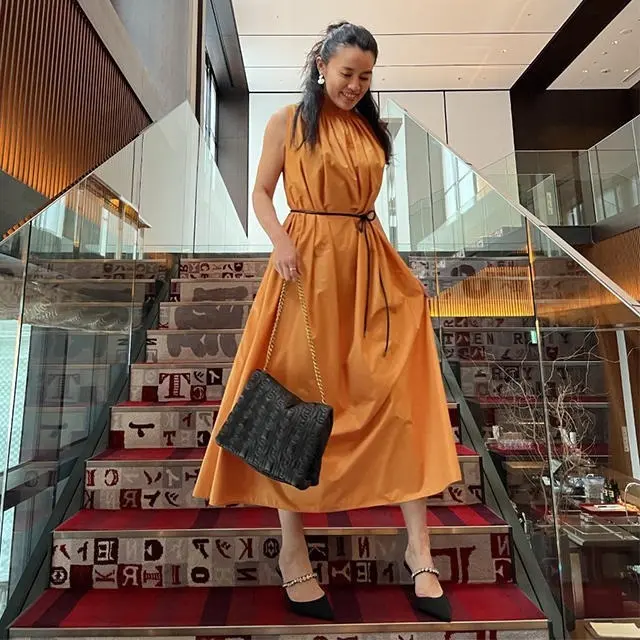 華組ワンピースコーデ