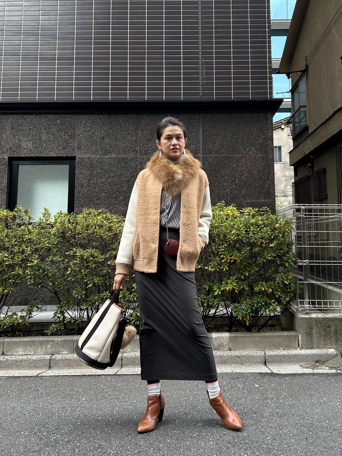 冬映えするスカートで褒められコーデの画像_6