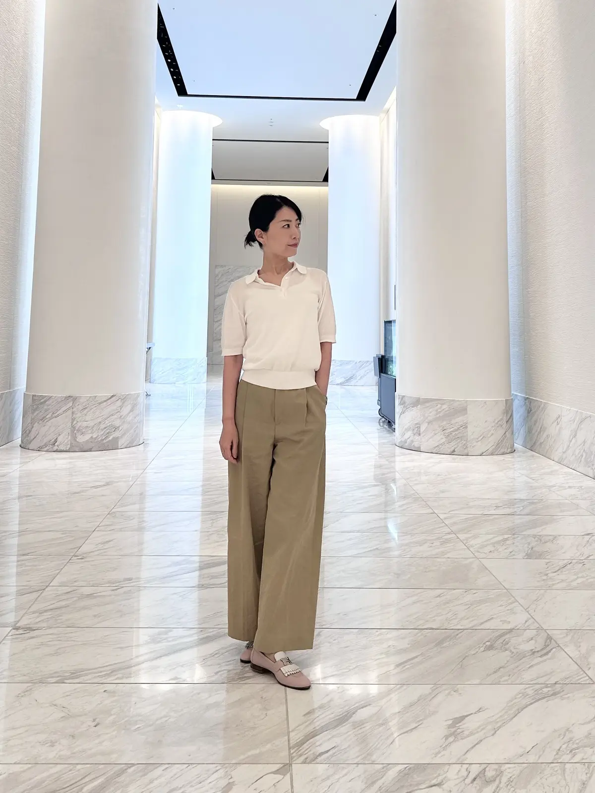 アラフィフ　ポロシャツコーデの画像_1