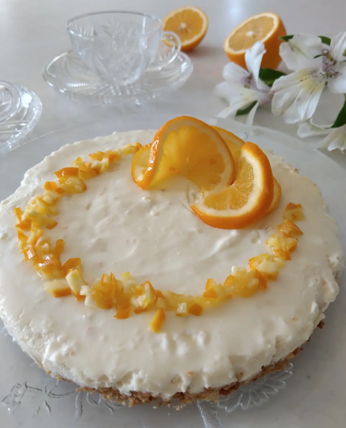 見た目もさわやか。つやつや、キラキラのレモンで飾り付け