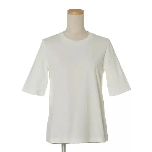 【E by eclat】大人五分袖Tシャツ×リネン混ジレ