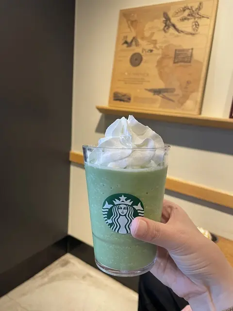 スターバックスコーヒーの抹茶 クリーム フラペチーノ