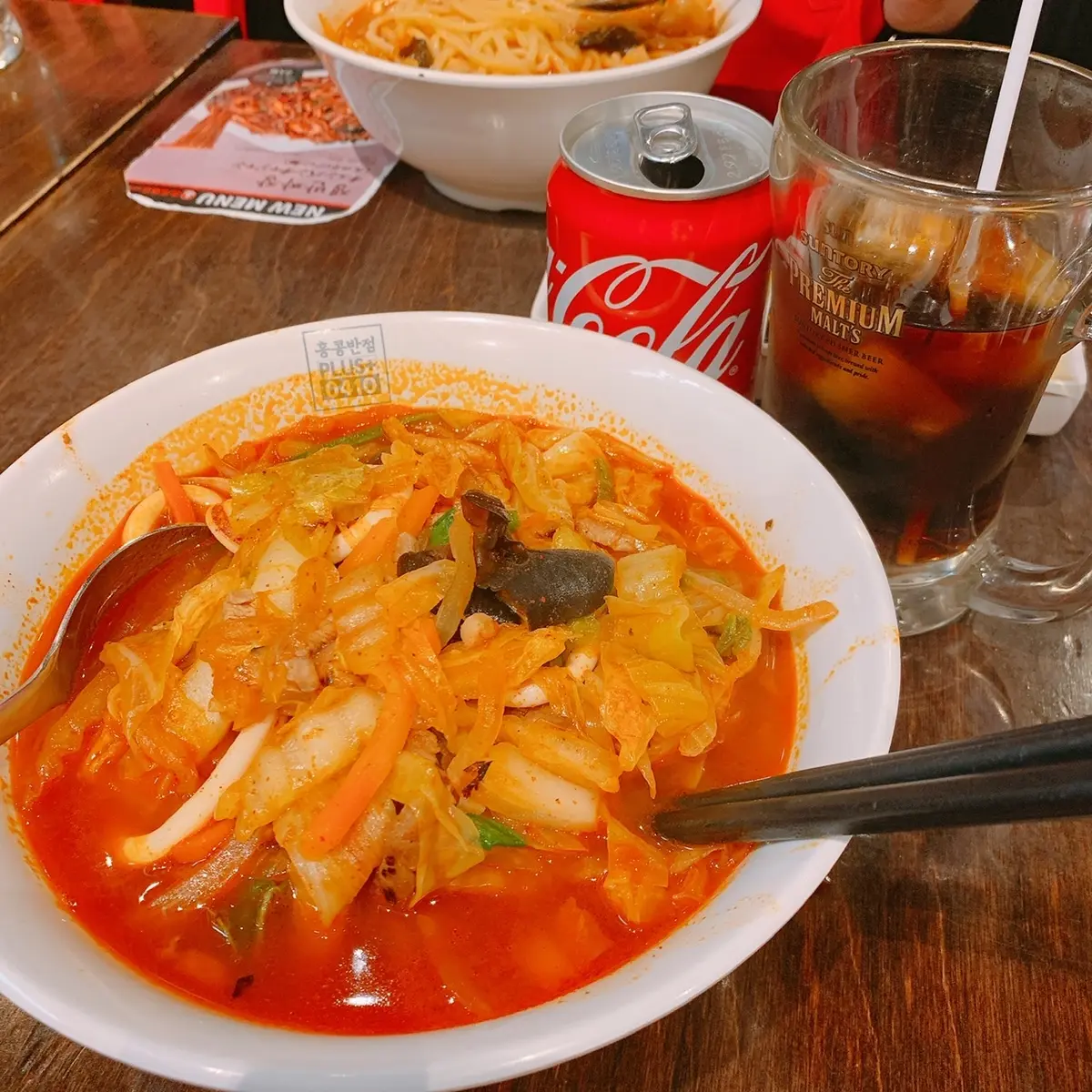 ちゃんぽんにはコーラーが合う！