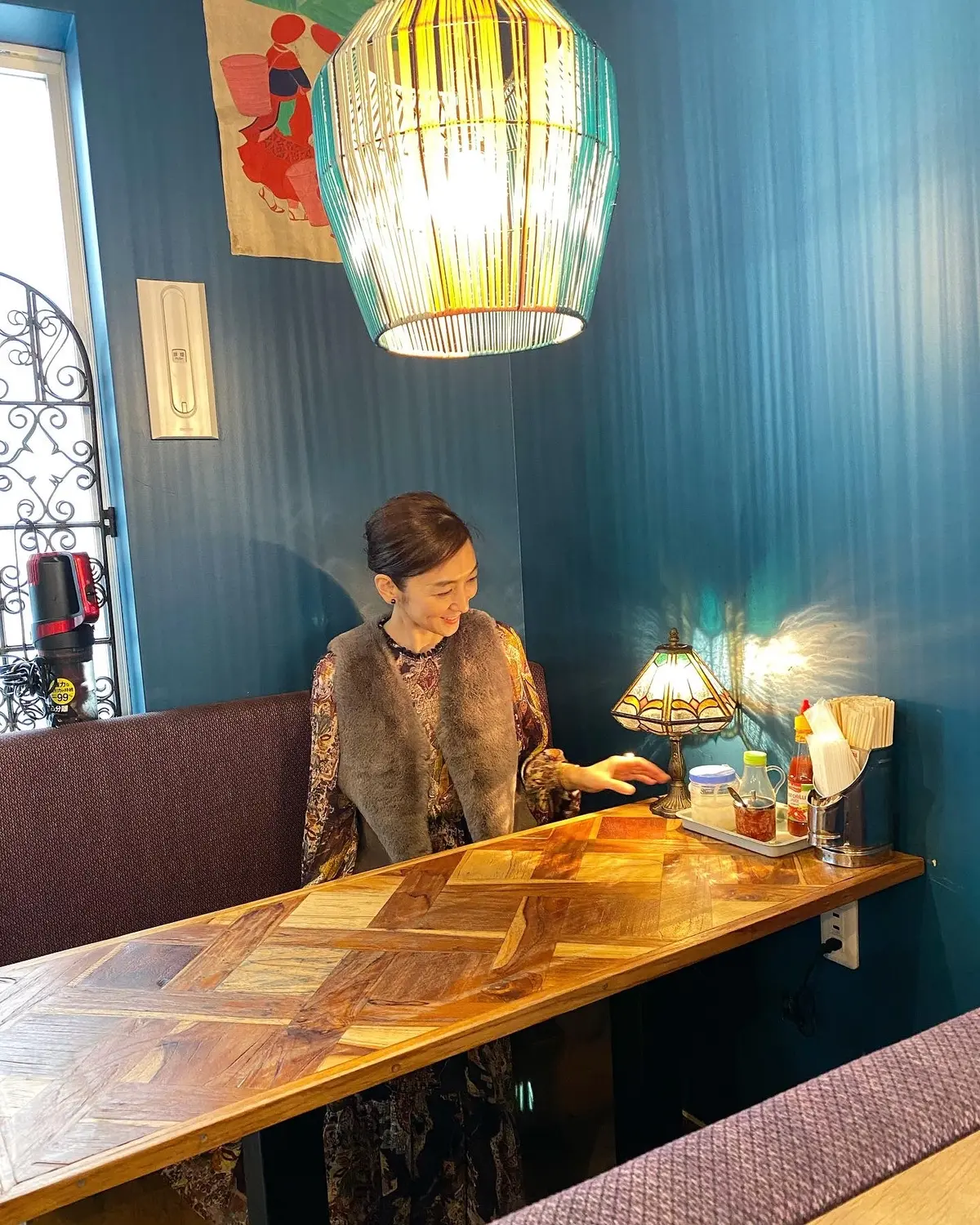 ZARA柄ワンピでホックニー展。の画像_10