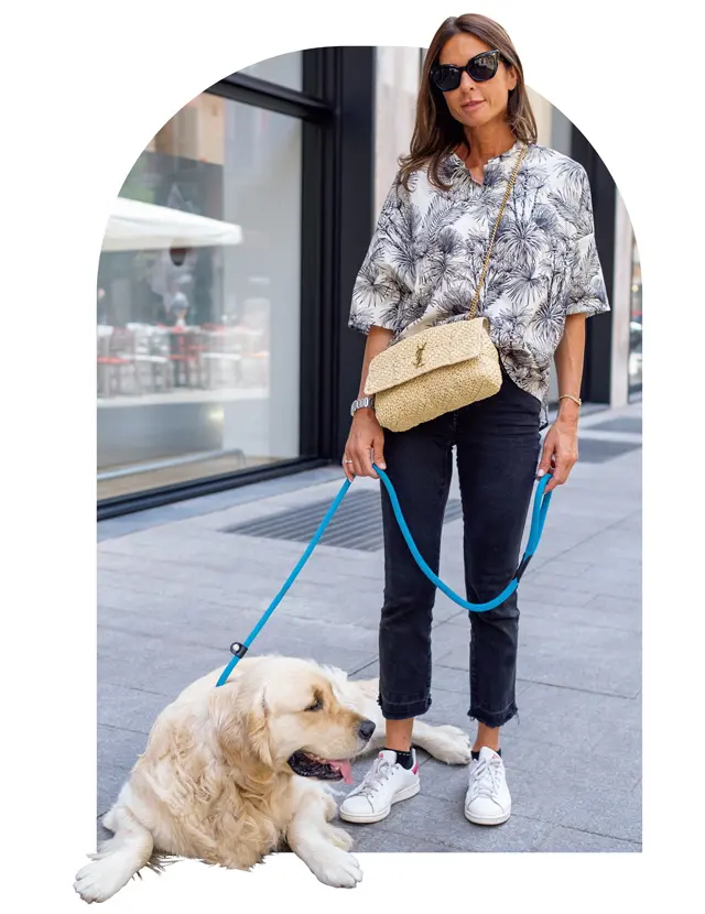 マレッラ（主婦・ミラノ）サンローランのラフィアバッグで夏らしさアップ