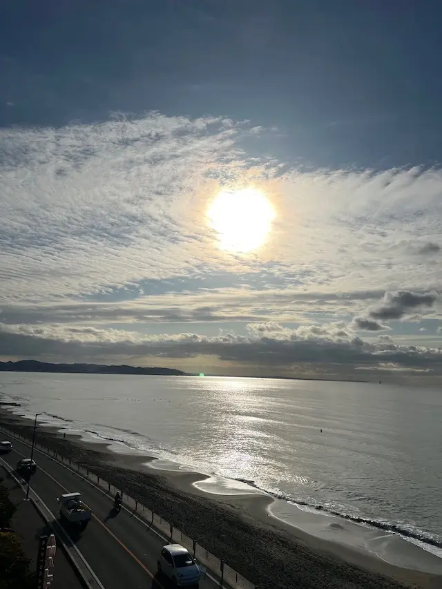 海がすぐそこ！パノラマビューが楽しめます。