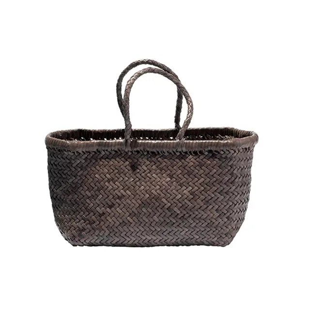 「ドラゴン」レザーメッシュバッグ