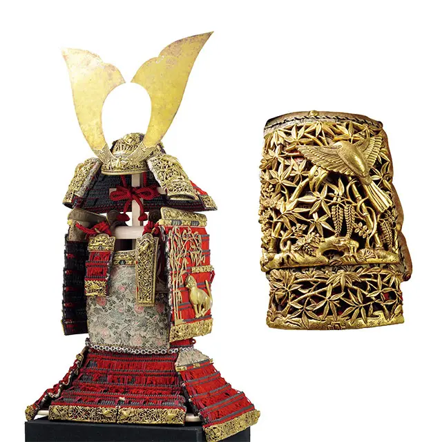 国宝　『赤糸威（あかいとおどし）大鎧（竹虎雀飾）』