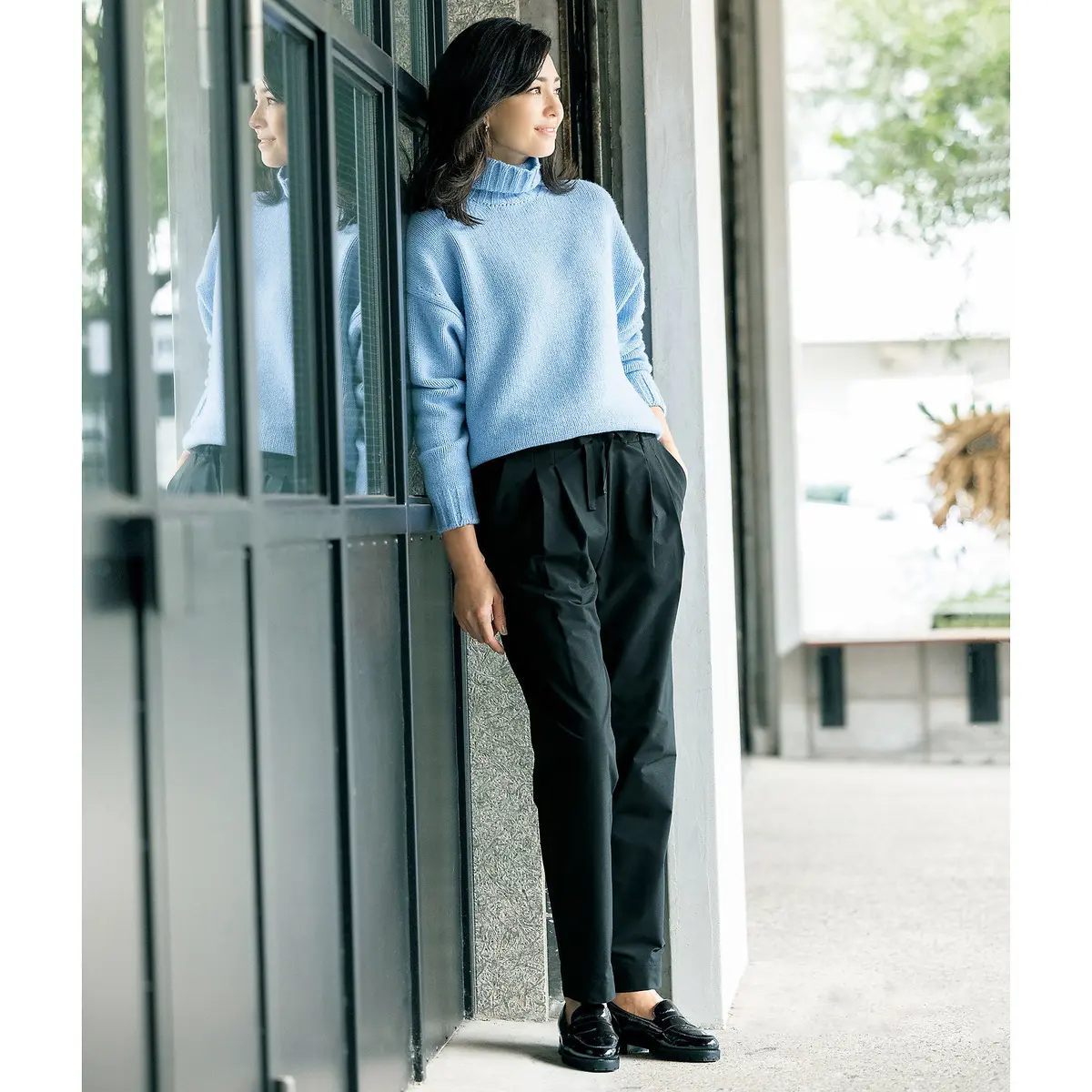 my favorite DANSKIN×éclat ウォームロングテーパードパンツ