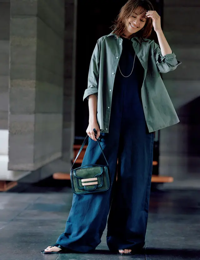 辛口カジュアルを進化させる、まろやかなフォレストカーキ