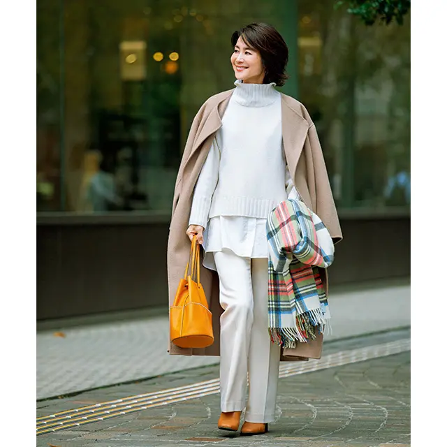 ストールから導き出した きれいめスタイル