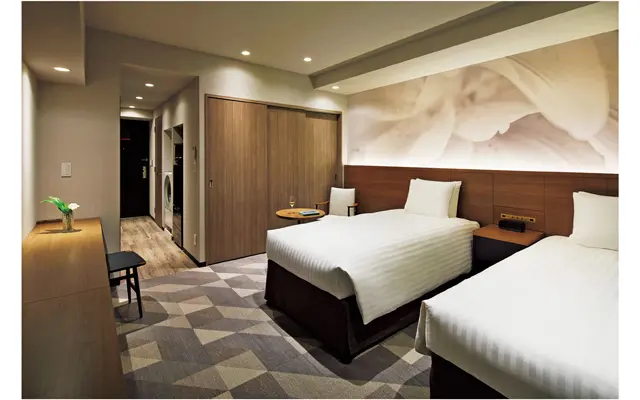 スタジオデラックスの客室。全室バルコニーつき