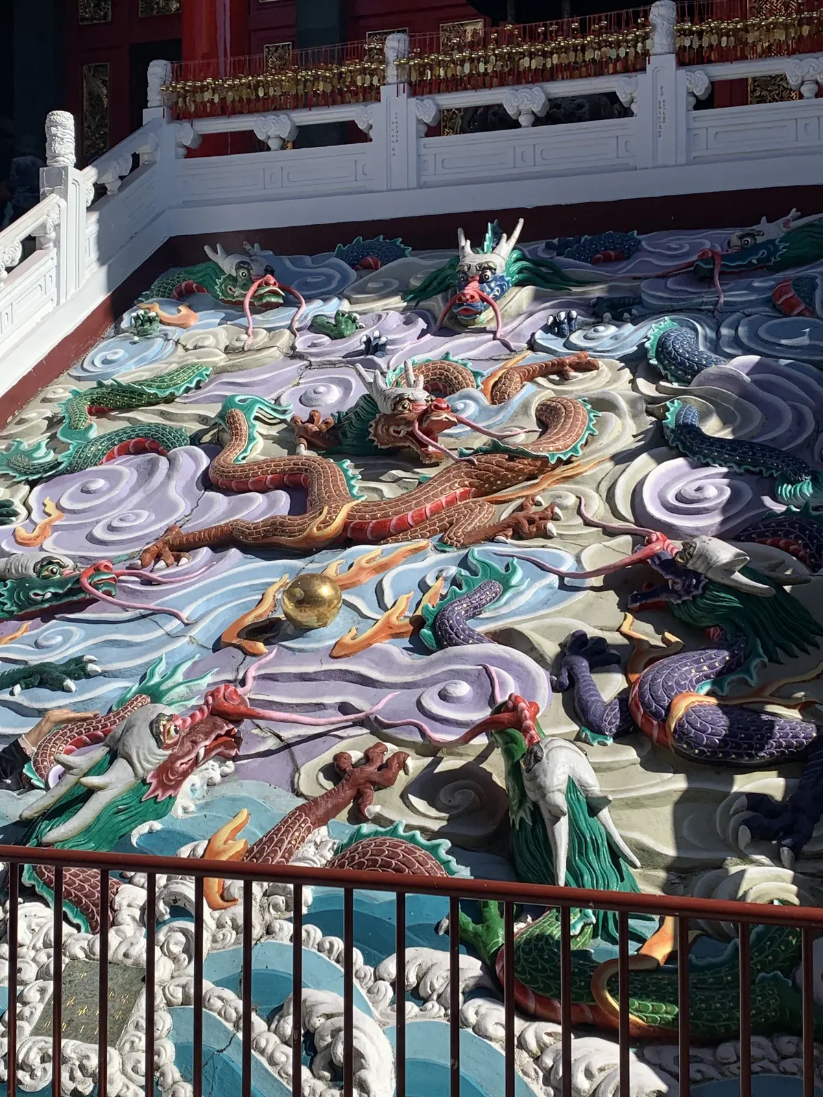 文武廟の龍の彫刻