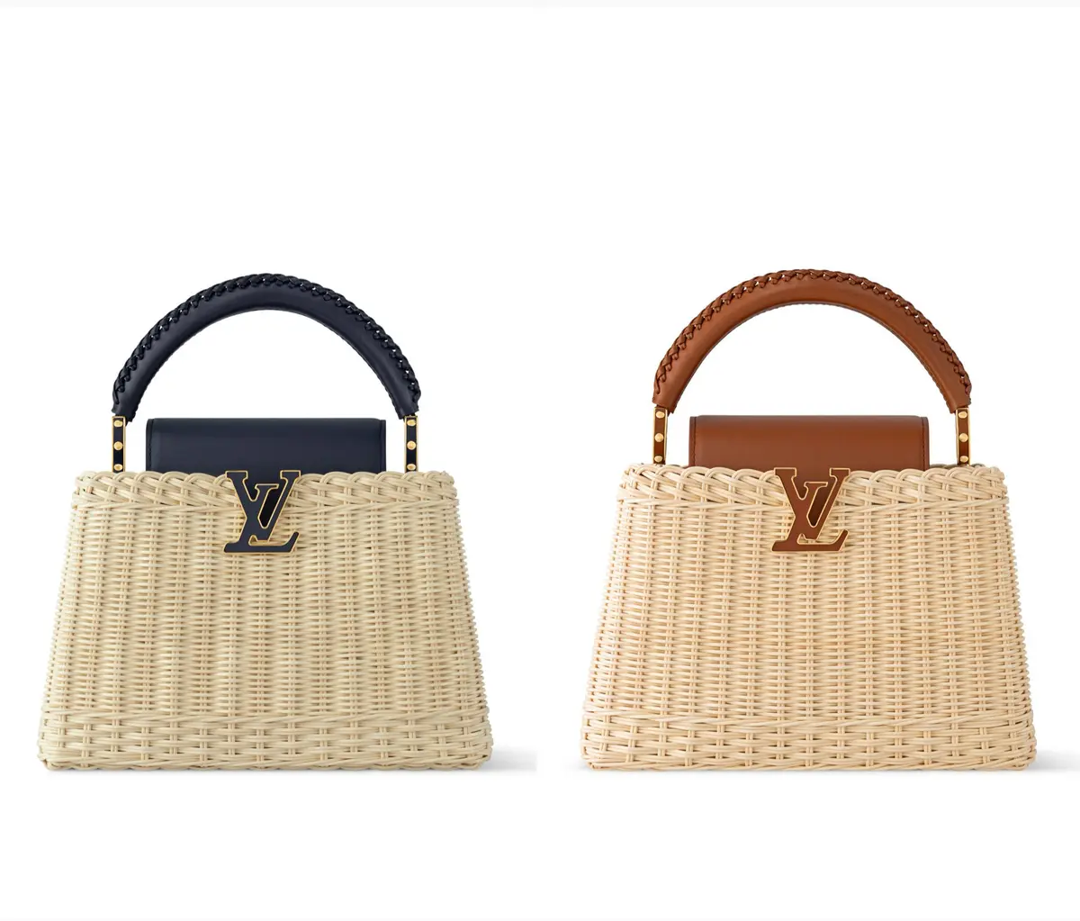 ルイ・ヴィトン　カプシーヌBB　ラタン素材