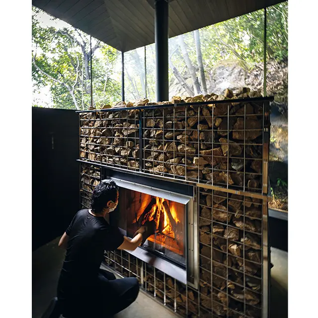 昨年誕 生した「薪サウナ」。