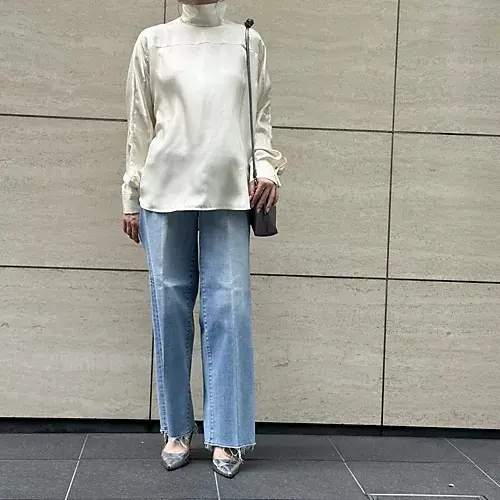 【50代秋コーデ】気温26度の服装。肌寒の画像_17