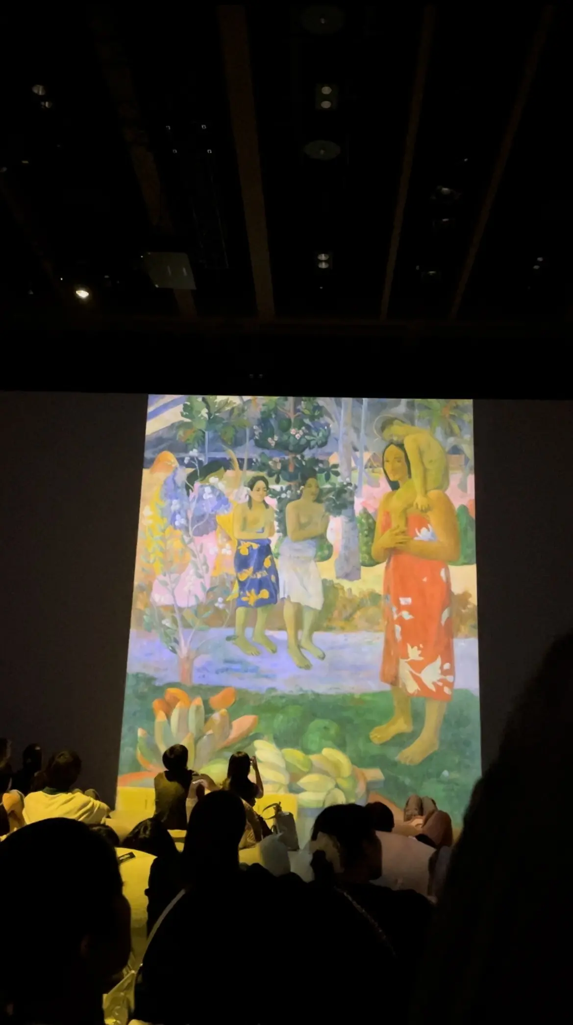 Immersive Museum TOKYO 2023、イマーシブミュージアムTOKYO 2023、ミュージアム内、映像、ポール・ゴーギャン、ポスト印象派、印象派