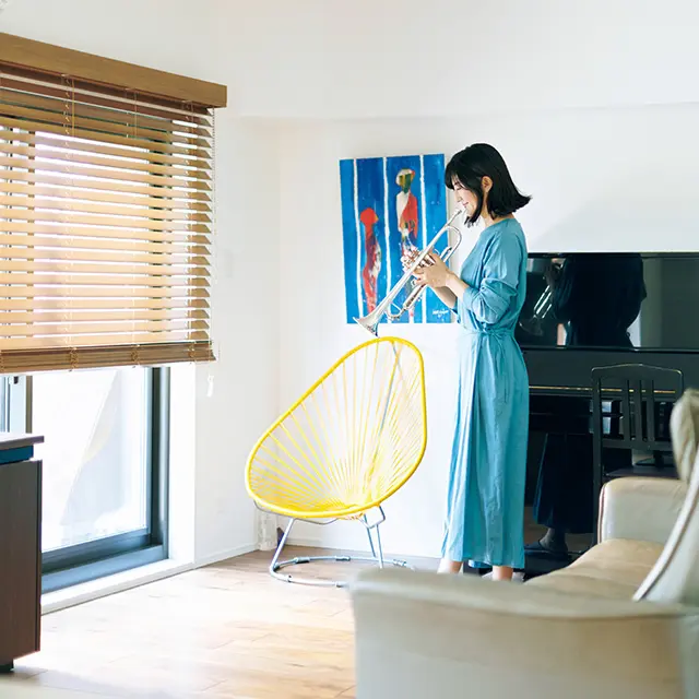 「広く、新しくなったリビングで 過ごす時間が至福です」